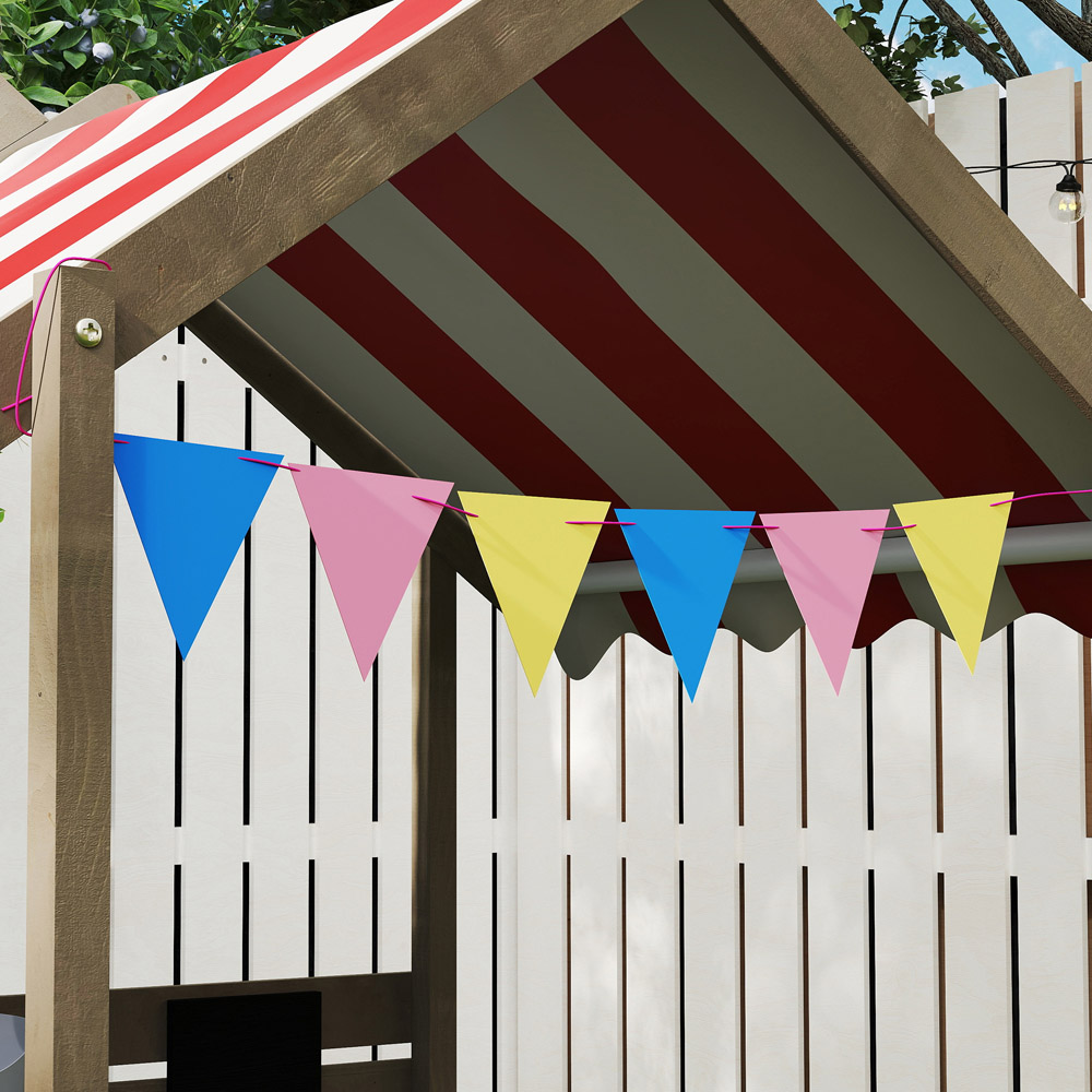 Outsunny Kids Grey Sand Pit with Canopy and Accessories Image 4