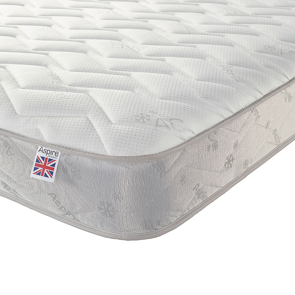 Aspire Small Single Cool Touch Diamond Memory Foam and Bonnell Spring Hybrid Mattress Image 3