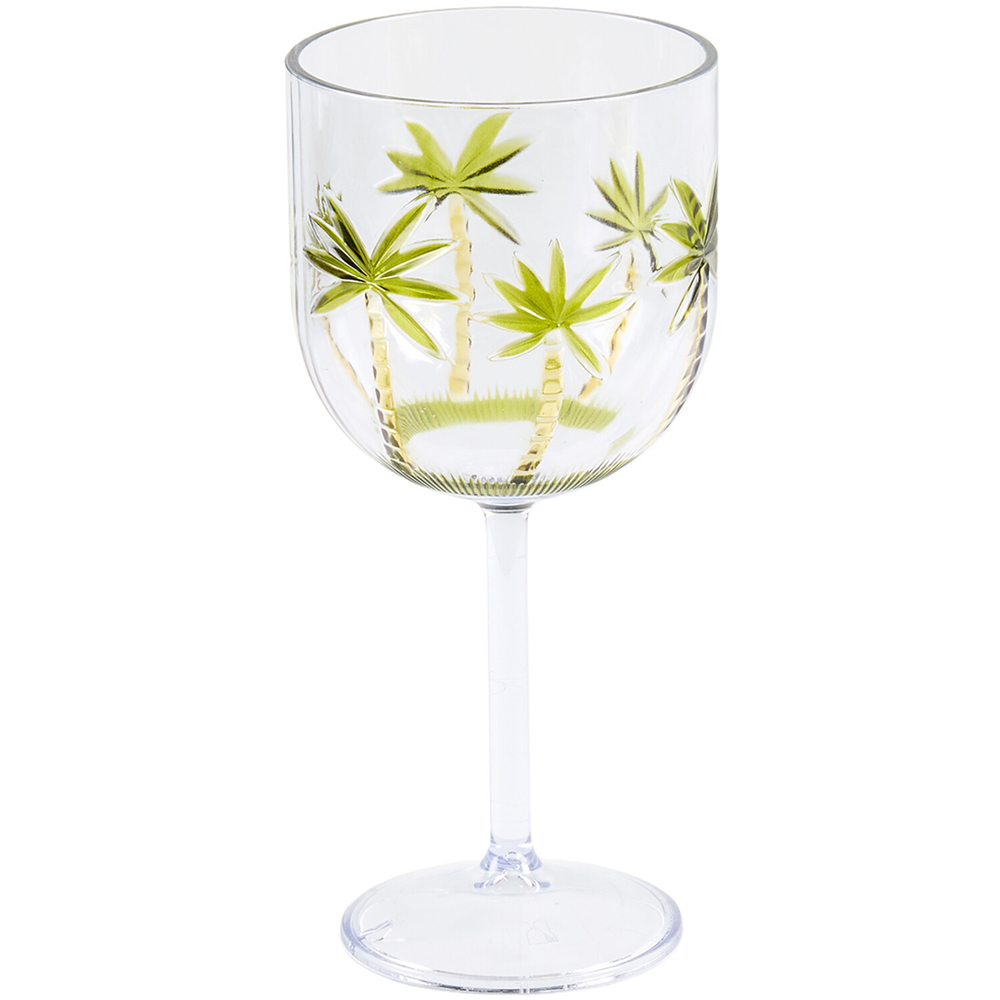 Palm Tree Design Wine Glass Image 3