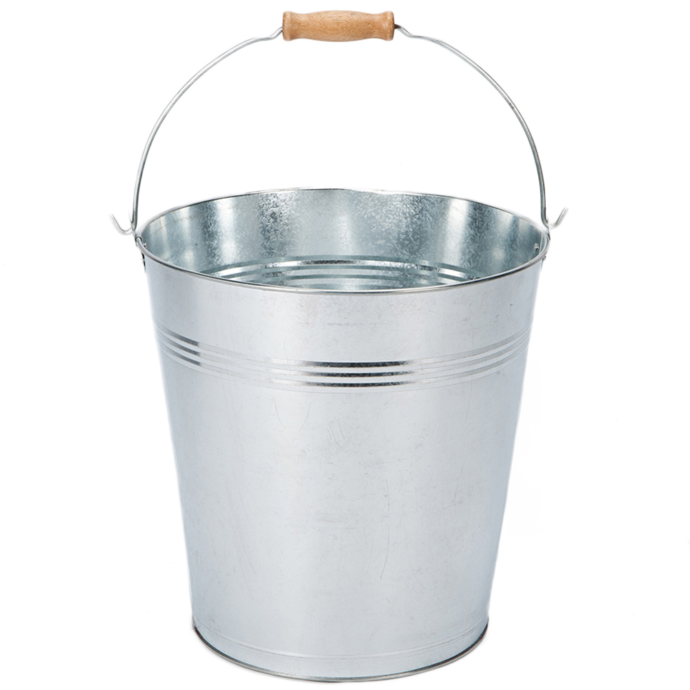 Highlands Homeware Galvanised Bucket 18L Image 1