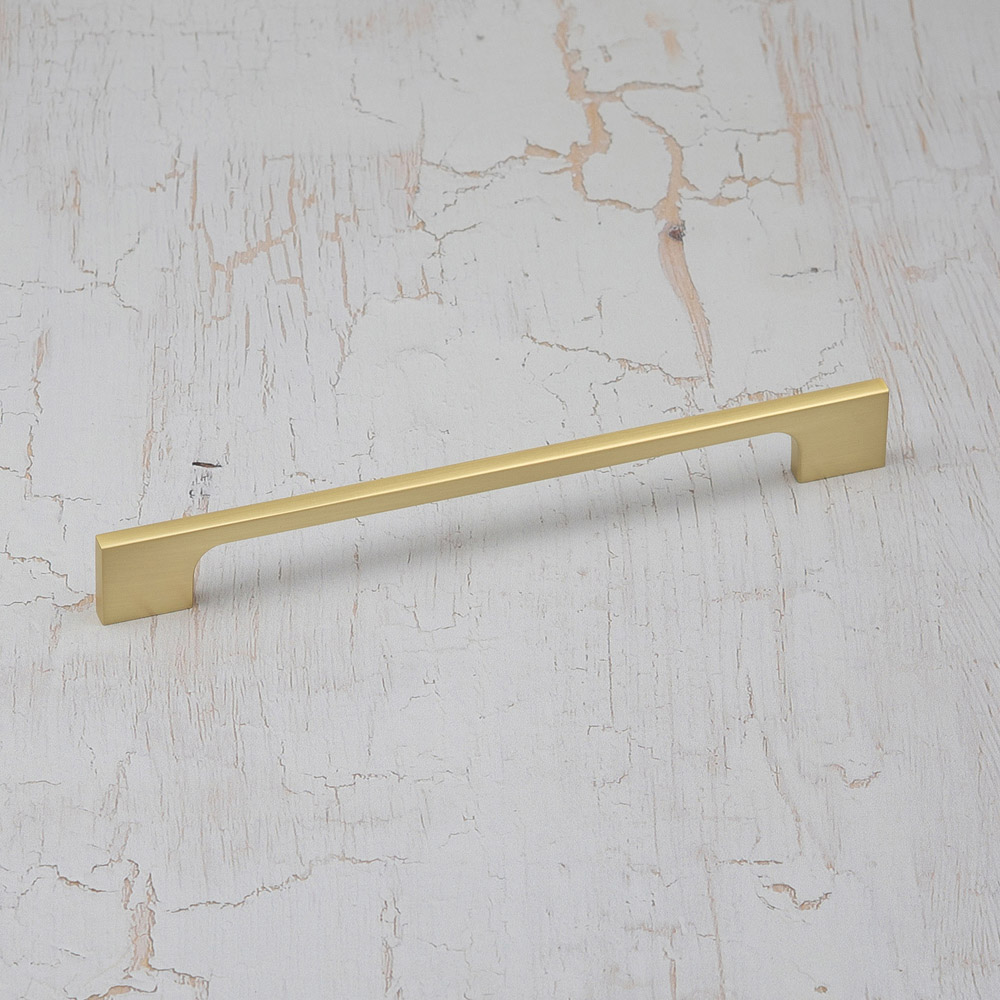 Handle & Home Brushed Brass Slim Handle 192mm Image 2