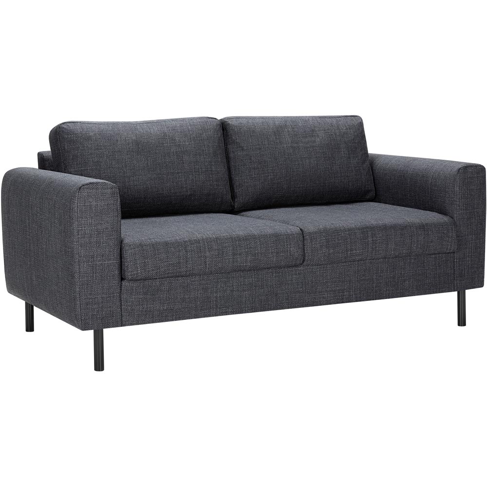 Florence Omaha 5 Seater Dark Grey Basel Fabric Sofa Set Image 2