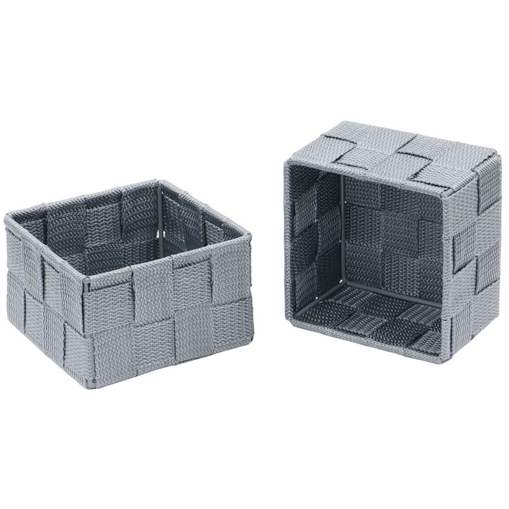 JVL Vichy Assorted Nylon Storage Basket 4 Pack Image 6