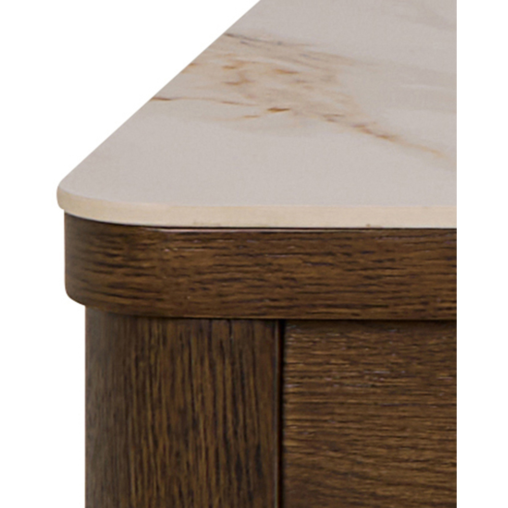 Florence Southampton 6 Seater Cream Ceramic Dining Table Image 6