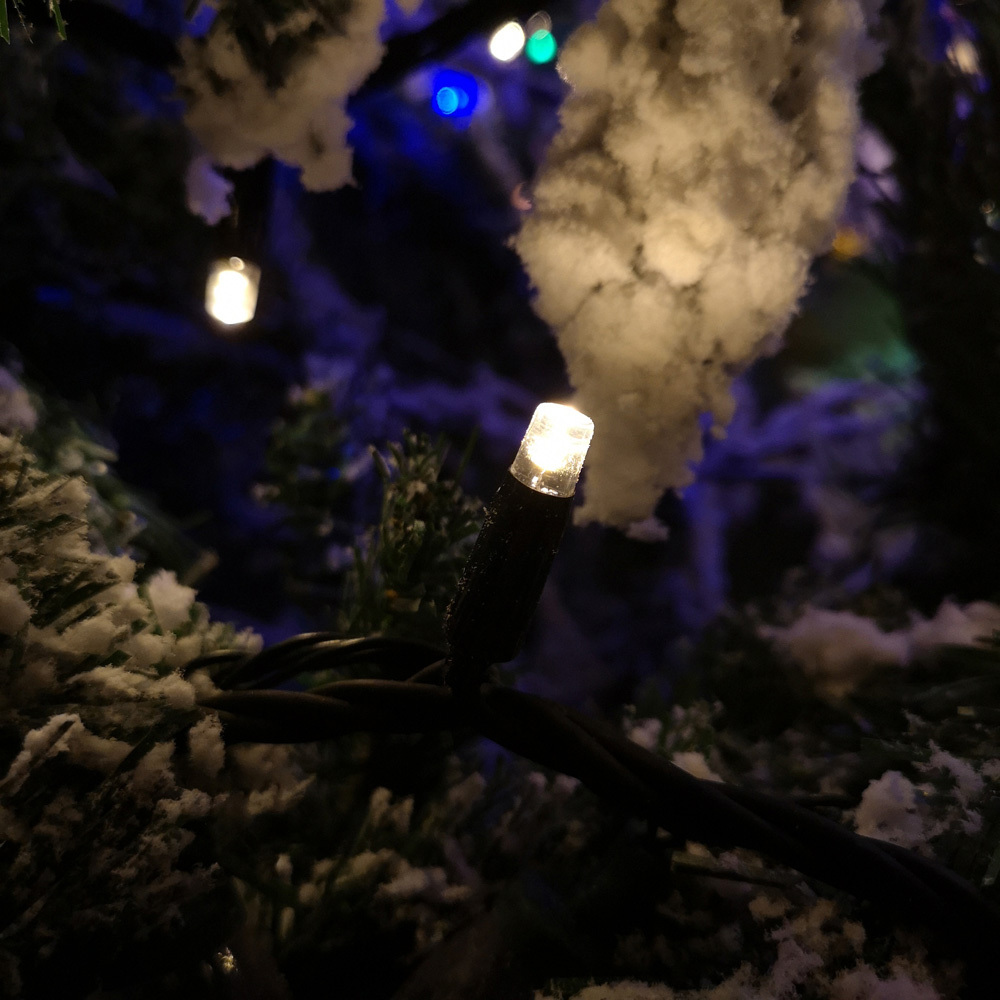 Premier 100 Warm White LED Static Black Cable String Light 8m Image 5