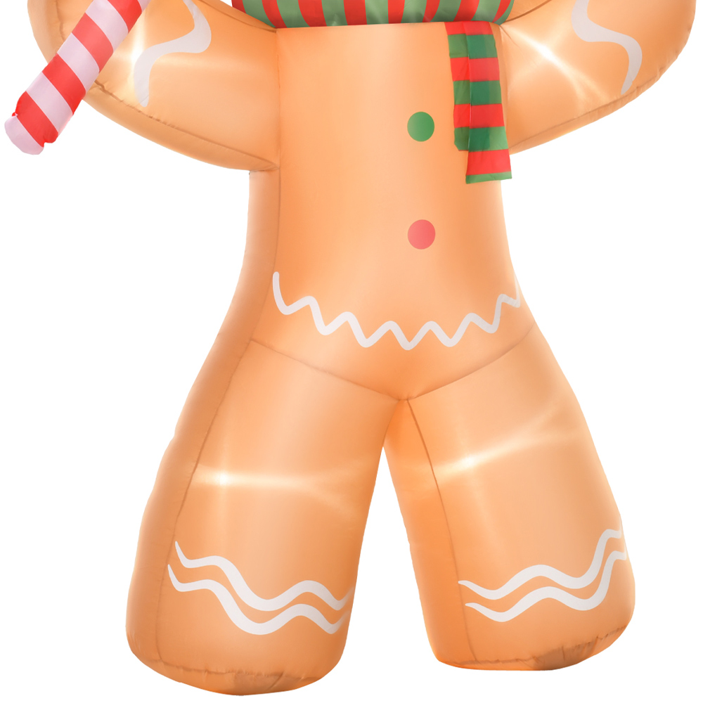 Everglow LED Inflatable Gingerbread Man Decoration 7.8ft Image 4