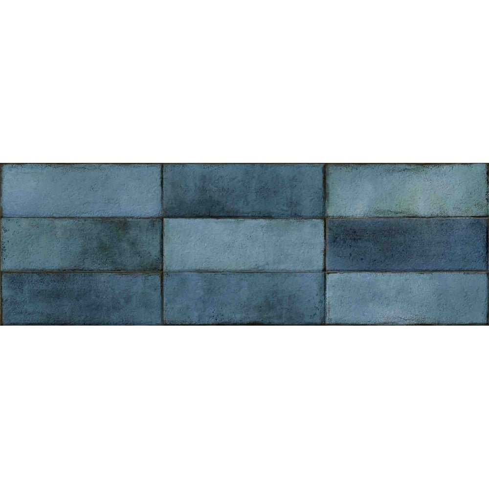 Bien Juno Sapphire Gloss Ceramic Wall Tile 300 x 900mm 6 Pack Image 4