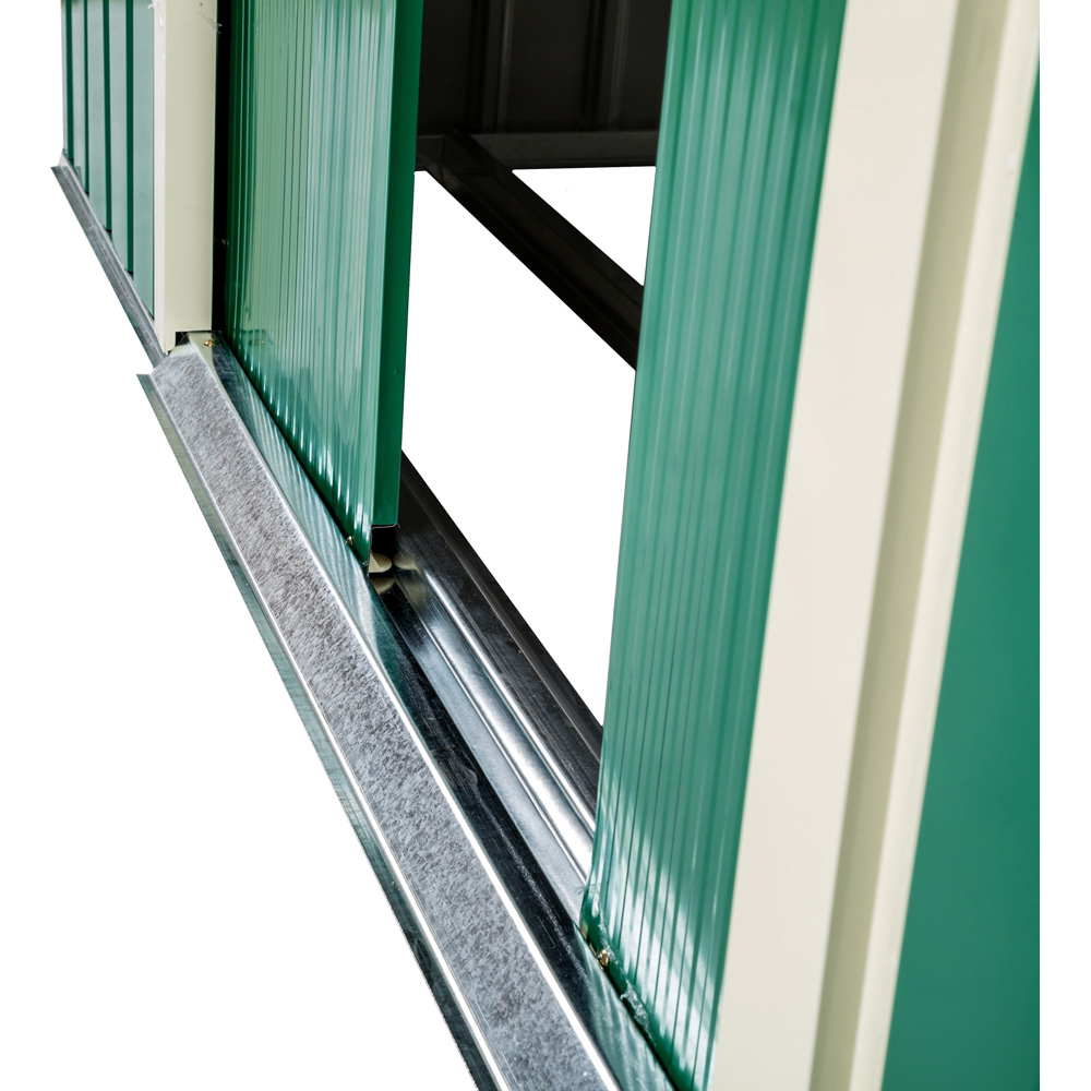 tectake Green and White Gable Roof Shed Image 8