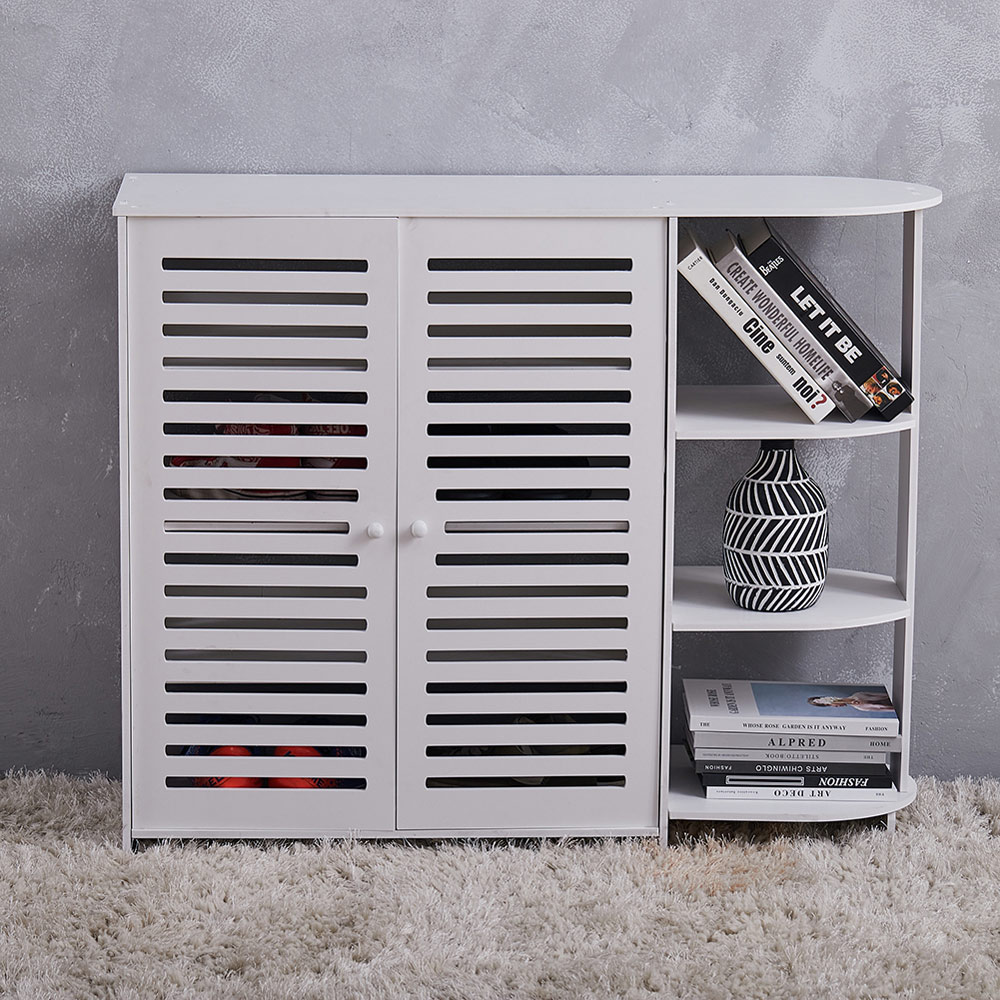Living and Home White Modern Shoe Cabinet Image 6