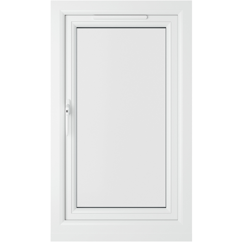 Crystal uPVC Double Glazed Window Left Hand Side Hung Grey White Clear Glass 610x1115mm Image 2