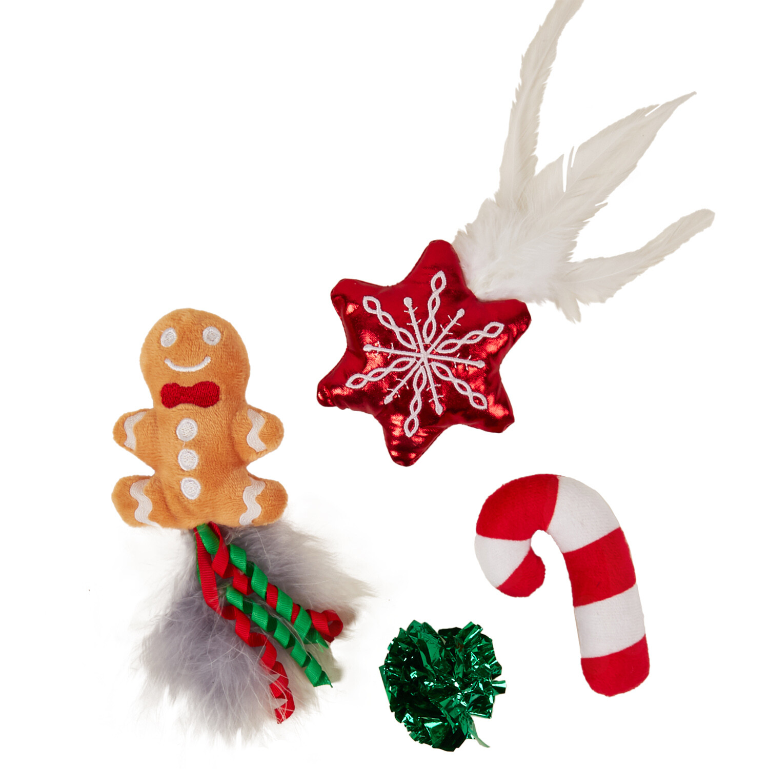 Gingerbread Cat Toy Set - Multicolour Image 1