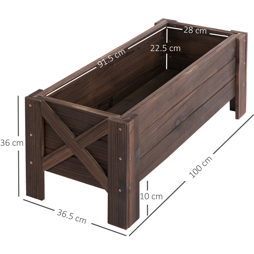 Outsunny Raised Planter Pot Bed Image 5