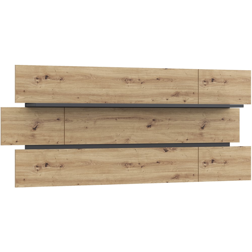 Florence Klara Oak and Grey Wall Shelf Image 2