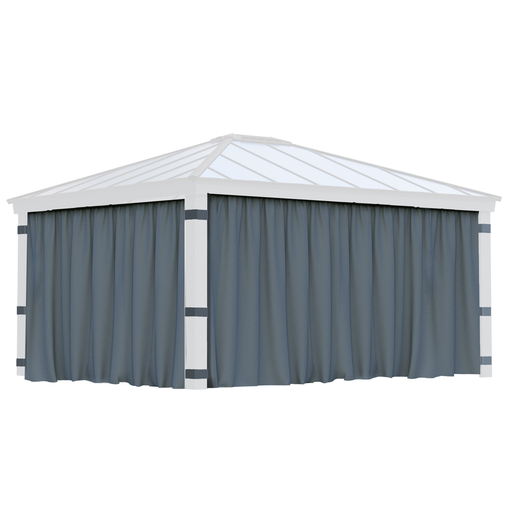 Palram Canopia Dallas 4.2 x 4.8m Gazebo Curtain 4 Pack Image 2