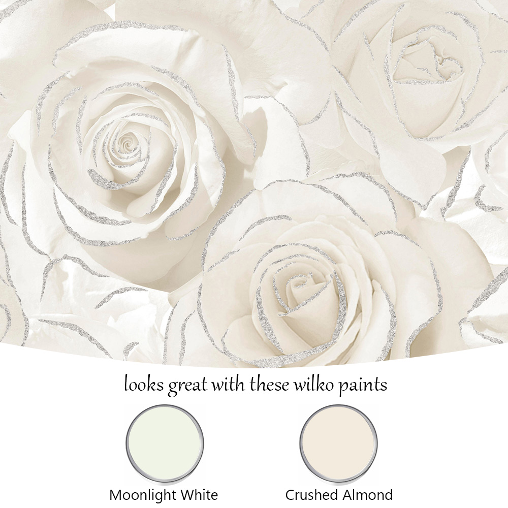 Muriva Madison Glitter Pearl Wallpaper Image 4