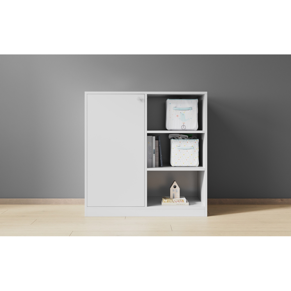 Flair Stepaside Single White High Sleeper Workstation Image 5