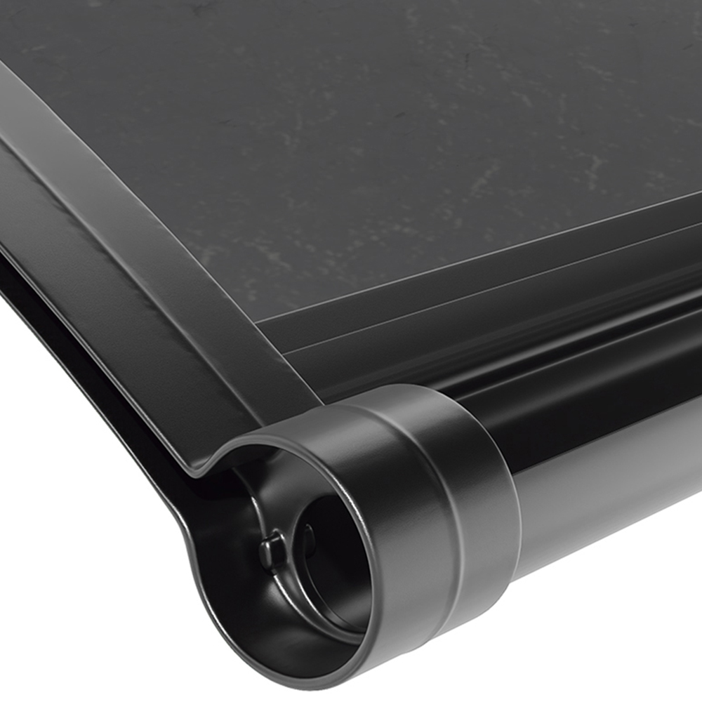 Living and Home Dark Grey Curved Door and Window Canopy 1.0 x 1.0m Image 5