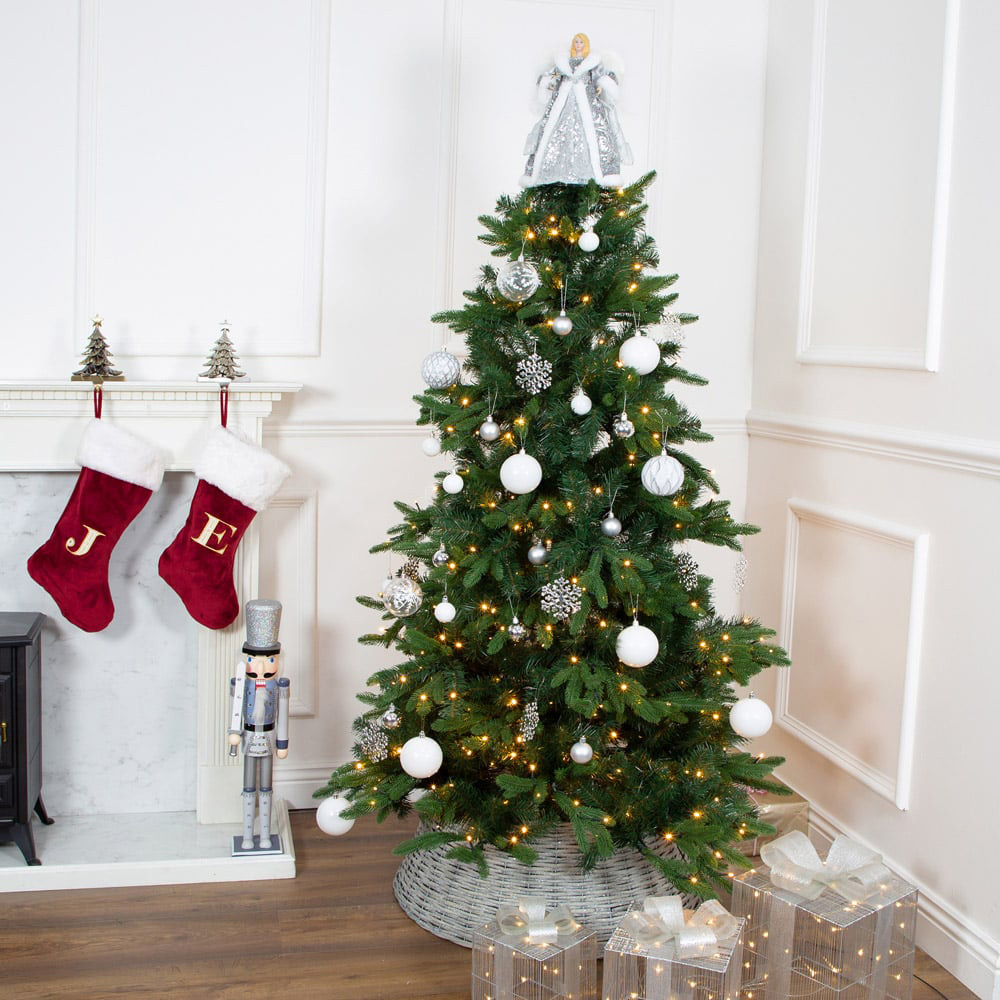 The Christmas Workshop White Shatterproof Baubles 50 Pack Image 2