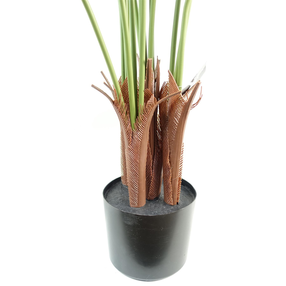 Leaf Areca Palm Artificial Tree with Black Pot 110cm Image 3