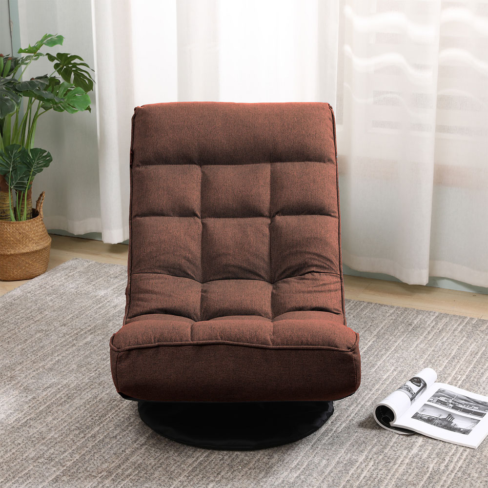 Furniture One Brown Adjustable Foldable Floor Chair Image 3