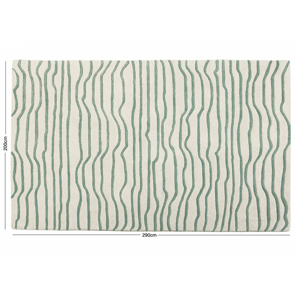 Esselle Home Aura Dune Natural and Green Rug 200 x 290cm Image 7