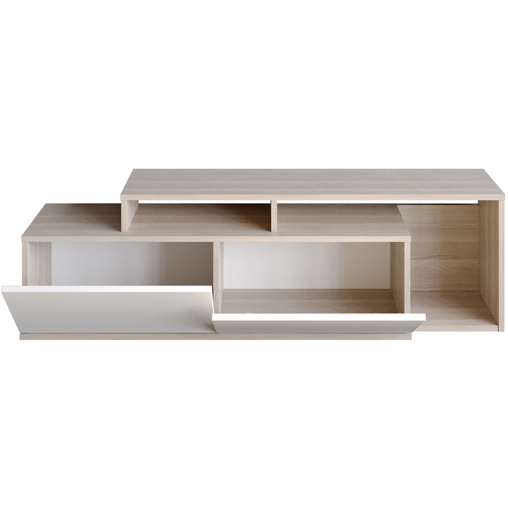 Decorotika Nexera 2 Door Cordoba and White Wide TV Stand Image 2