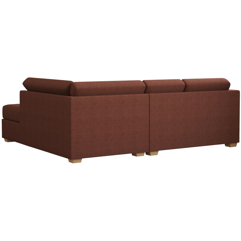 Modo 3 Seater Brick Venice Right Hand Fixed Back L-Shape Corner Sofa Image 5