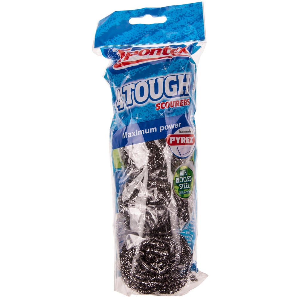 Spontex Tough Scourer - Brown Image 1