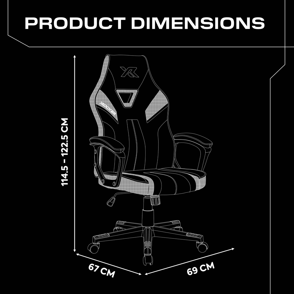 X Rocker Tempest Black Office Gaming Chair Image 7