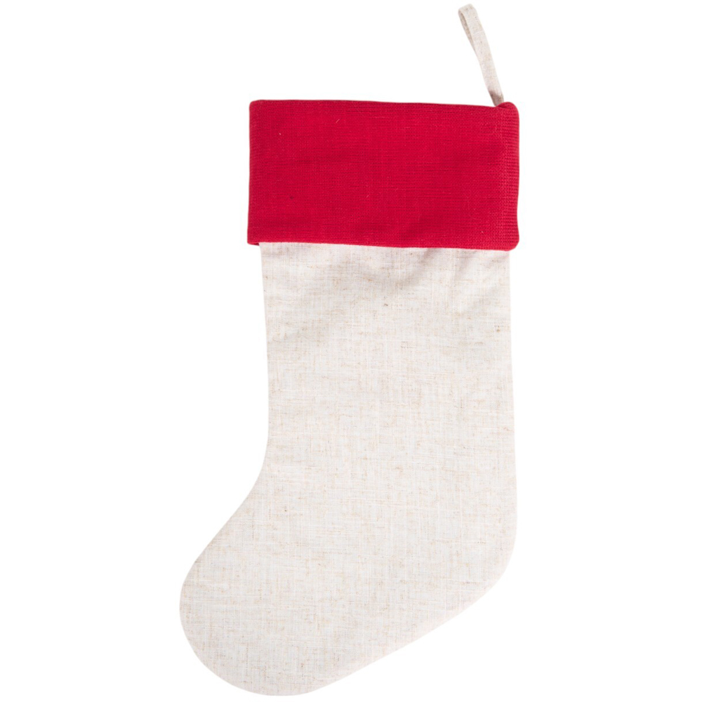 Santa or Bear Novelty StockingWhite and Red Image 7