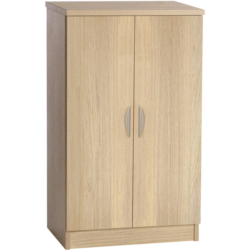 R White Cabinets 2 Door Sandstone Mid Height Cupboard Image 2