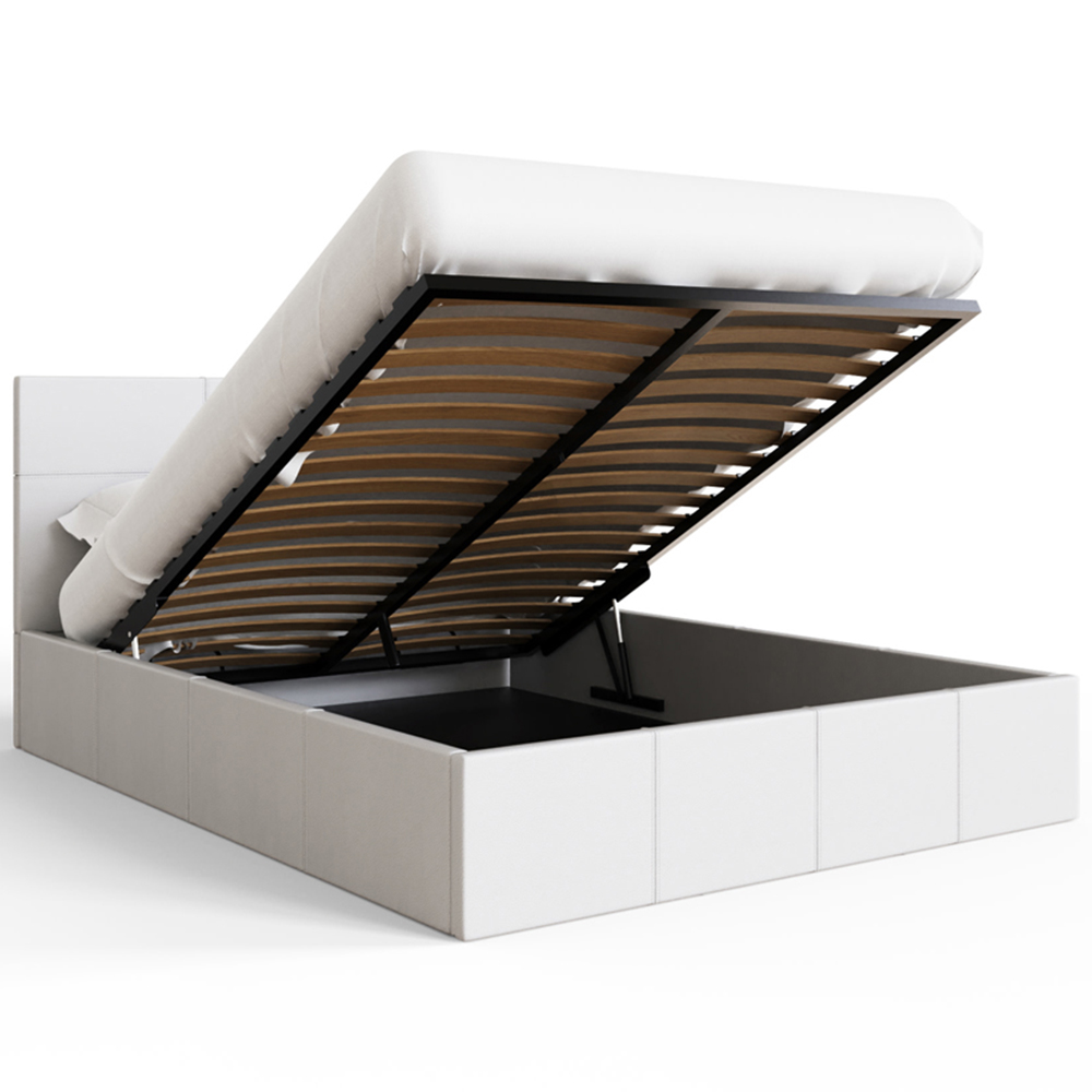 GFW Double White End Lift Ottoman Bed Image 7