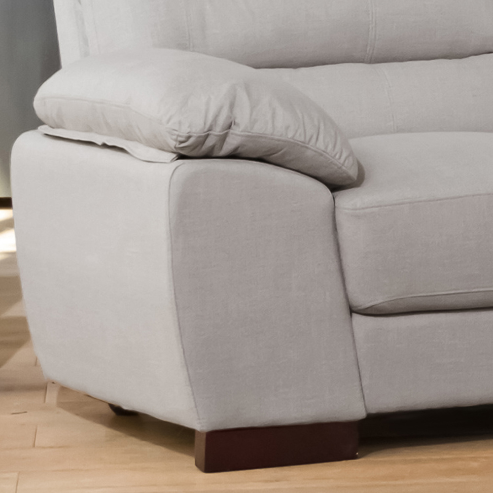 Westbrook 2 Seater Smoke Textured Fabric Sofa Image 3