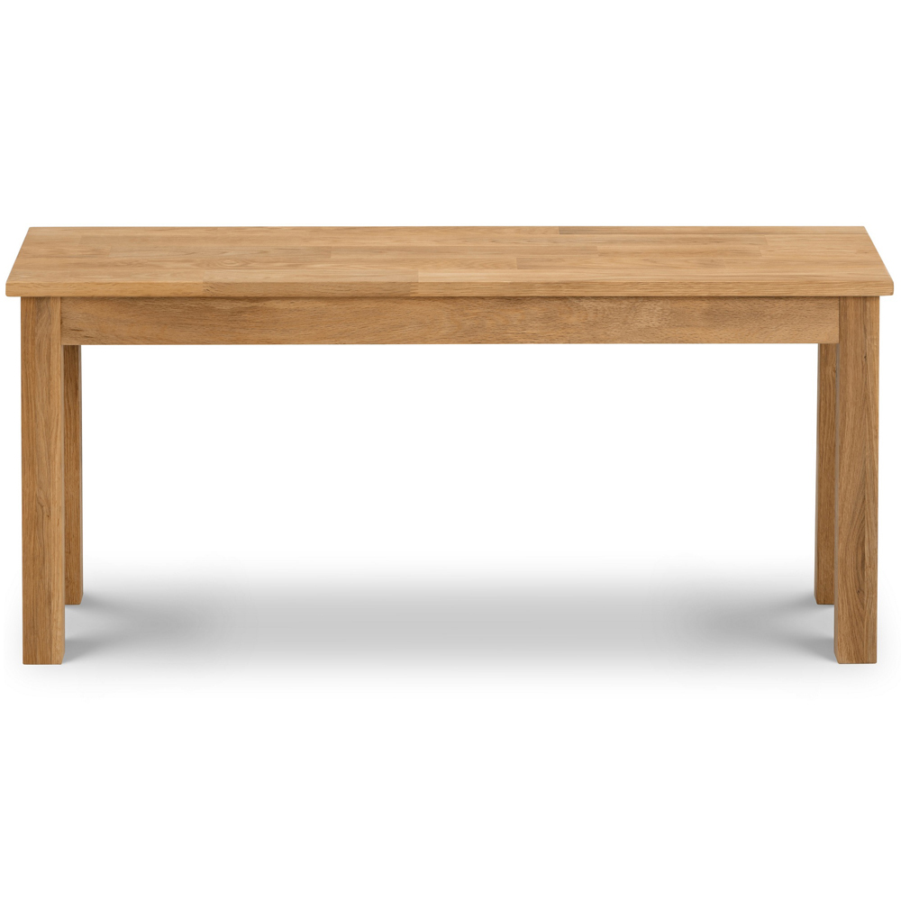 Julian Bowen Coxmoor 4 Seater Oak Rectangular Table Bench Set Image 5