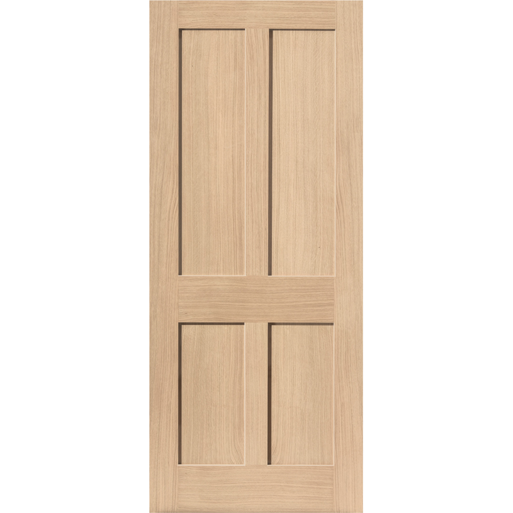 JB Kind Rushmore Shaker Oak Veneer Internal Door 1981 x 838mm Image 1