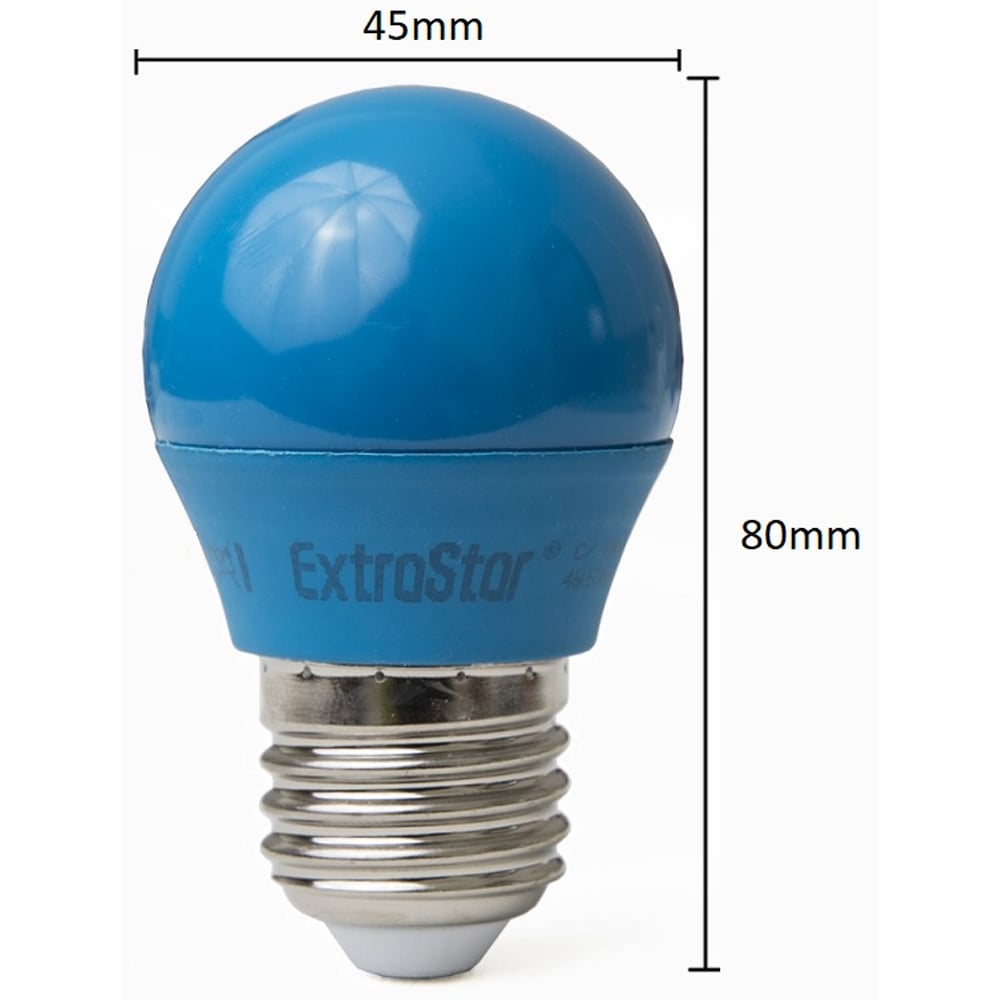 ExtraStar E27 4W Blue Golf Ball LED Light Bulb Image 3