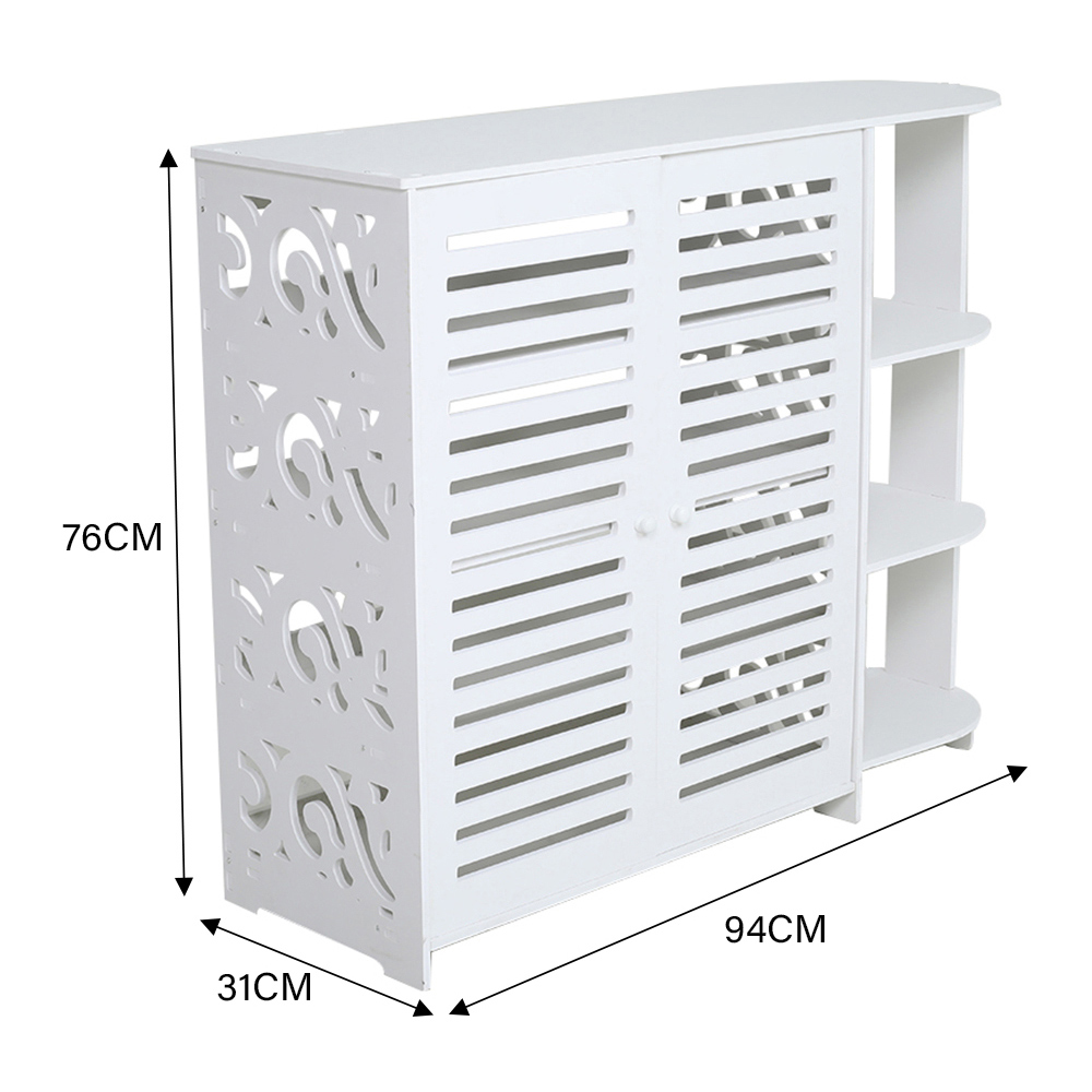 Living and Home White Modern Shoe Cabinet Image 9