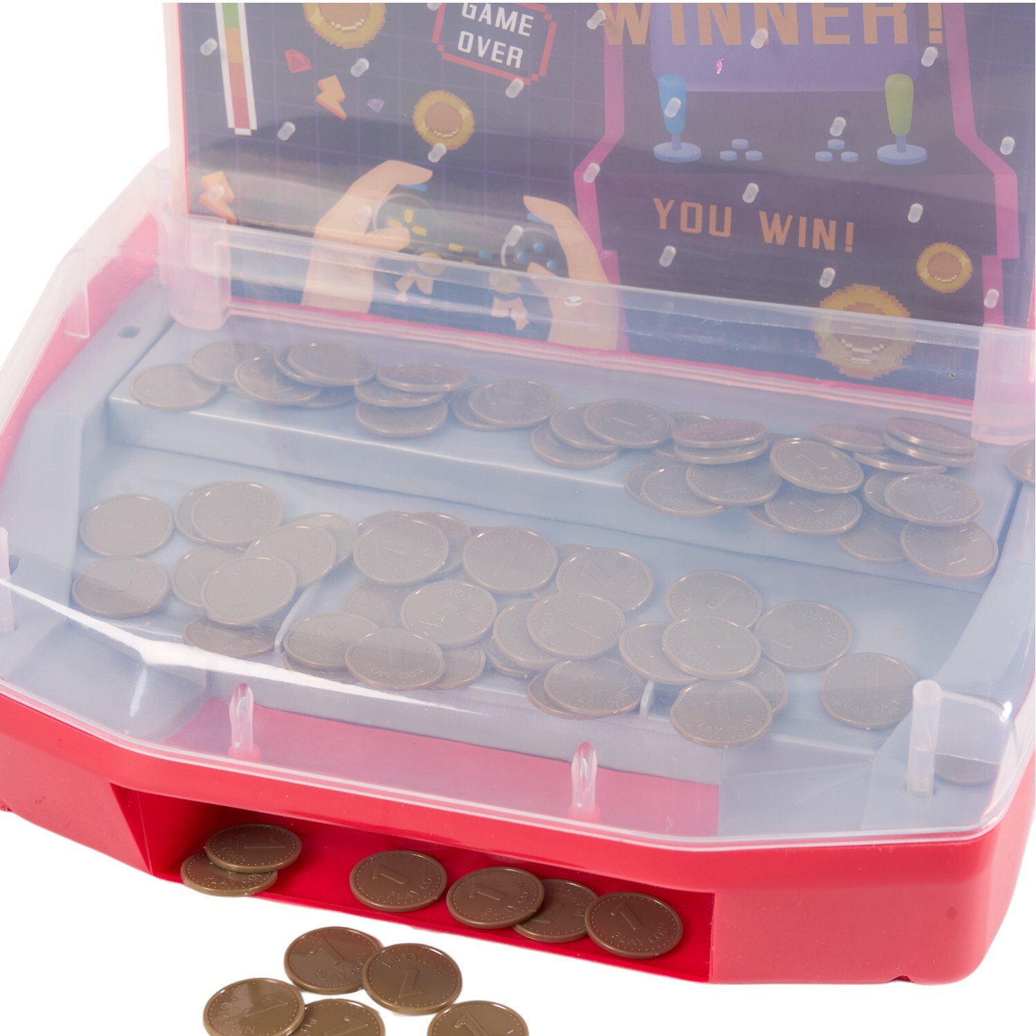 Arcade Coin Push Red Image 4