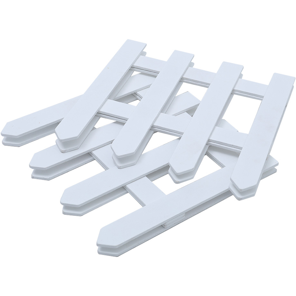 Living and Home Wooden Christmas Tree Picket Fence Image 5