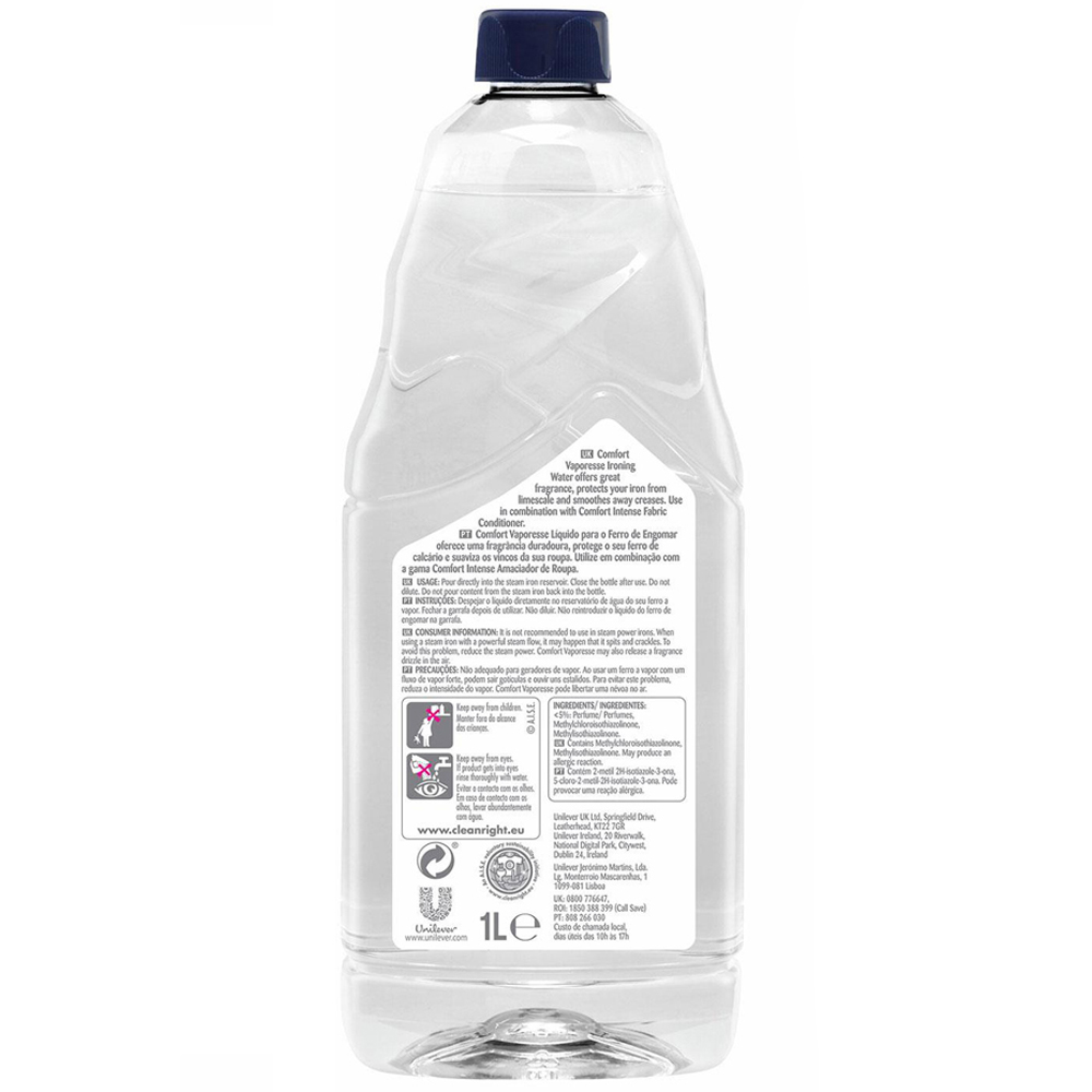 Comfort Intense Vaporesse Fresh Sky Ironing Water 1L Image 3