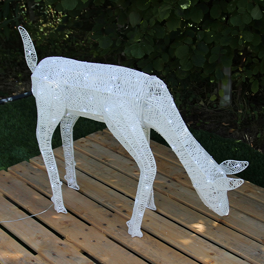 Monster Shop 61cm LED Grazing Doe Reindeer Outdoor Christmas Decoration Image 4