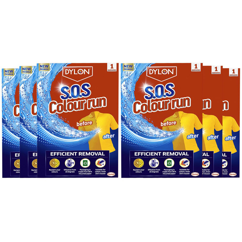Dylon S.O.S Colour Run Remover 6 Pack Image 1