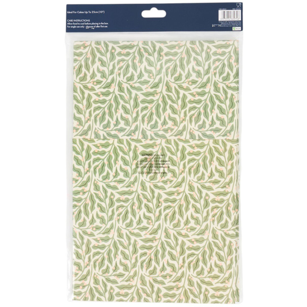Pack of 2 Cake BoxesGreen Leaves Image 3