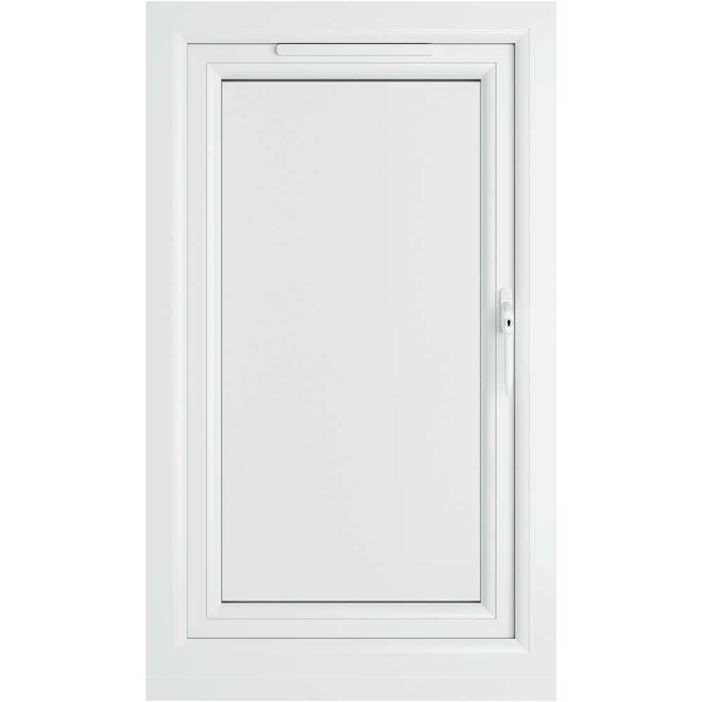 Crystal uPVC Double Glazed Window Right Hand Side Hung White Clear Glass 610x1190mm Image 2
