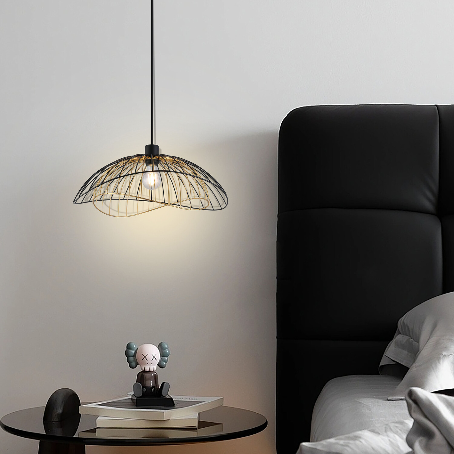 Dillon Black Shade Black and Gold Image 2