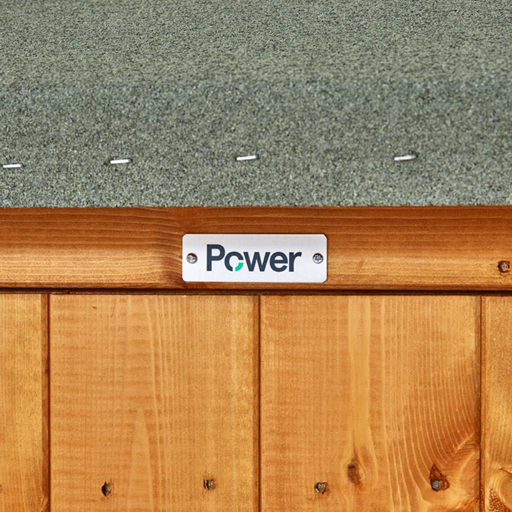 Power Sheds 8 x 4ft Pent Wooden Shed Image 3