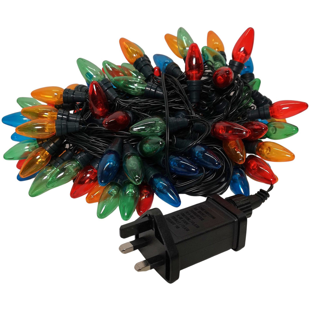 Samuel Alexander 120 Multicolour LED Bulb Multi-Function Black Festoon Light 12m Image 2