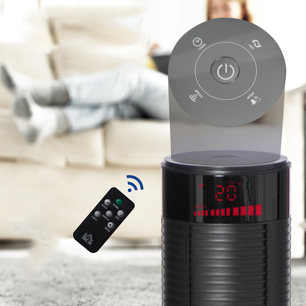 HOMCOM Black Tower Fan 46 inch Image 5