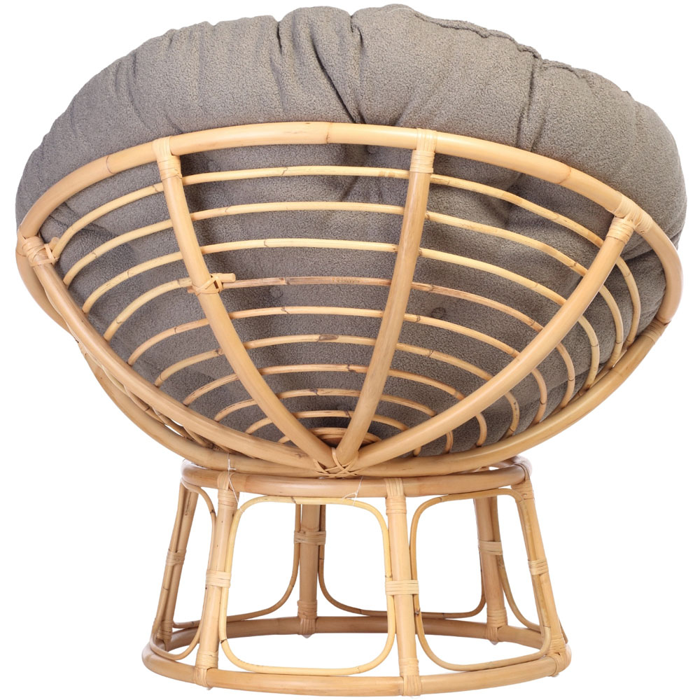 Desser Furniture Papasan Natural and Shadow Grey Chair Image 4