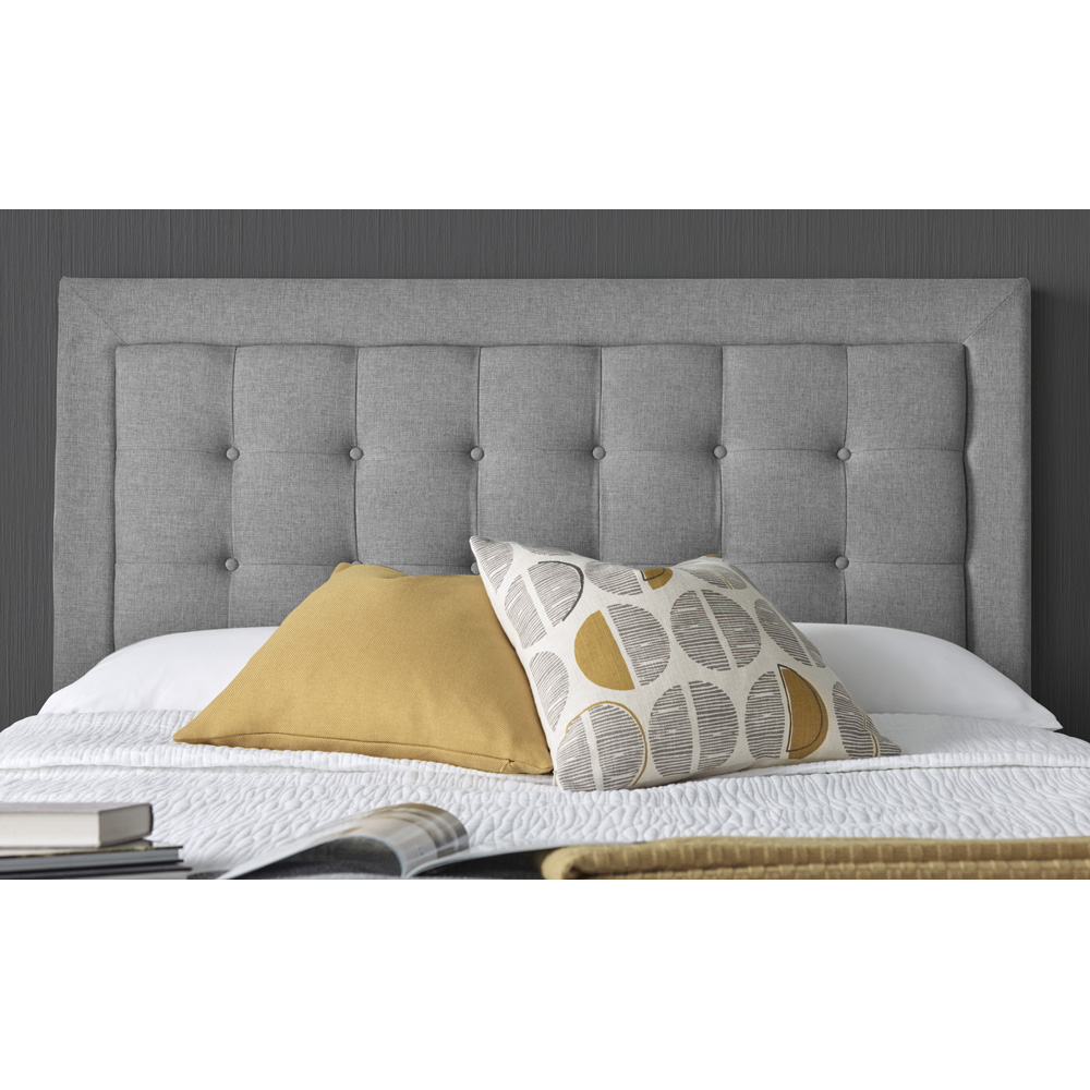 Brandon King Size Grey Fabric Ottoman Bed Image 3